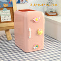 Axyaa Mini Fridge Pen Holder & Desk Organizer: Cute, Kawaii, Creative Storage Box