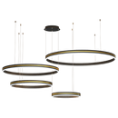Axyaa Modern Art Loft Chandelier for Living Room, Kitchen, Hallway - Circle Pendant Lighting