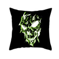 Axyaa Halloween Anime Polyester Cushion Cover Ghost Skull Pumpkin Throw Pillow