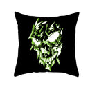 Axyaa Halloween Anime Polyester Cushion Cover Ghost Skull Pumpkin Throw Pillow