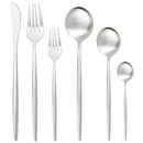 Axyaa 24/36Pcs Stainless Steel Flatware Cutlery Set Silverware Kitchen Tableware