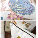 Axyaa Floral Country Style Butterfly Cushion Cover, 45x45cm, Home Decoration