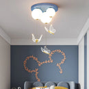 Modern Butterfly Ball Ceiling Lamp by Axyaa: Warm & Romantic Bedroom Pendant Light for Kids