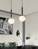 Axyaa Glass Ball Pendant Light - Modern Nordic Globe Ceiling Lamp