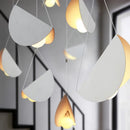 Axyaa Glider Metal Origami Pendant Light White for Cafe Dinning Room
