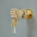 Industrial Hand Shape Wall Light by Axyaa - Creative Hemp Rope Wall Lamp