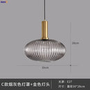 Axyaa Nordic Glass Pendant Light for Bedroom Dinning Living Room - Modern LED Hanglamp