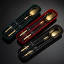Axyaa Stainless Steel Cutlery Set with Box - Travel Friendly Utensils