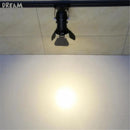 Axyaa Vintage Industrial LED Track Lighting - Adjustable Dimmable Rail Lamp