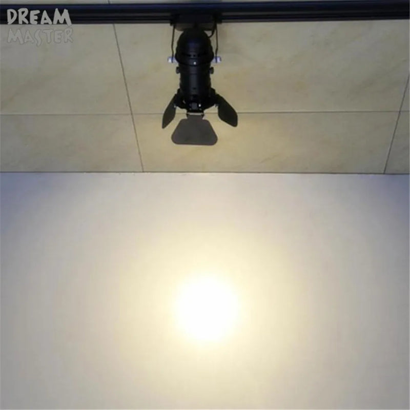 Axyaa Vintage Industrial LED Track Lighting - Adjustable Dimmable Rail Lamp