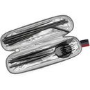 Axyaa Stainless Steel Travel Cutlery Set with Pouch