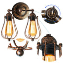 Axya Modern Vintage Wall Sconce, Adjustable Bedside Lamp