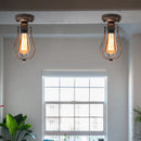 Axyaa Retro Iron Industrial Wall Light for Aisle Corridor Pub Cafe