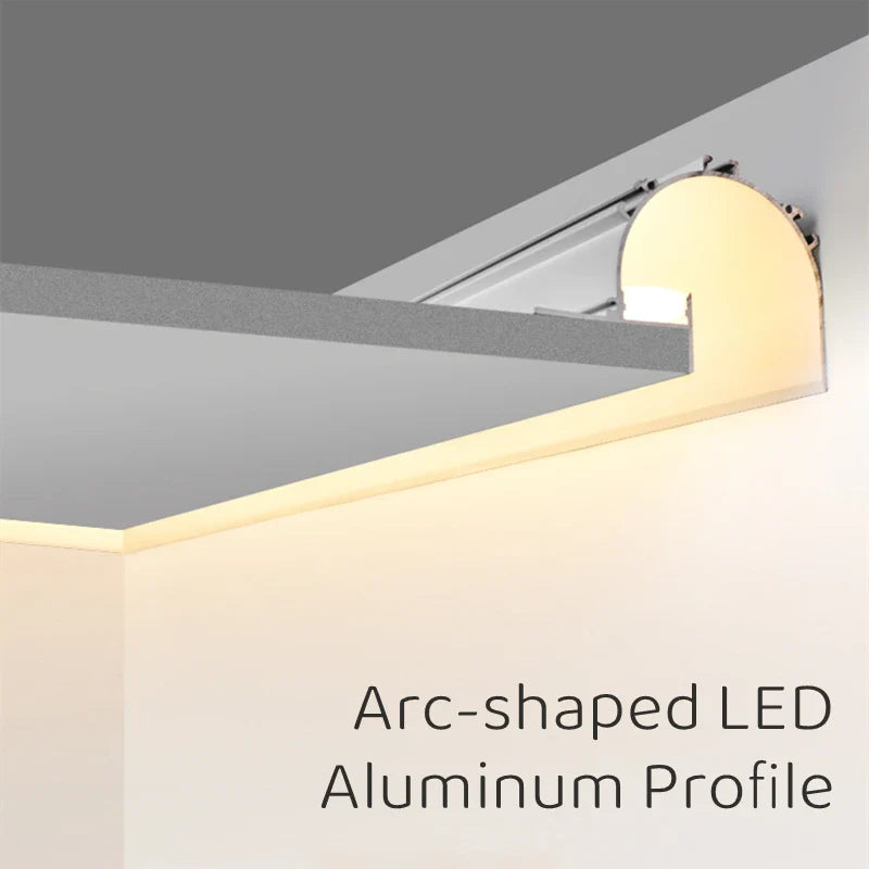 Axyaa 1m Trimless LED Aluminum Profile for Hidden Plaster Board Backlighting