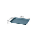 Axyaa Nordic Plastic Serving Tray: Rectangular Kitchen Dinnerware & Organizer