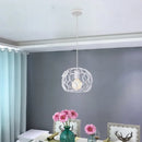 Axyaa Industrial Iron Pendant Lights - Modern Metal Cage E27 LED Hanging Lamp for Home and Restaurant