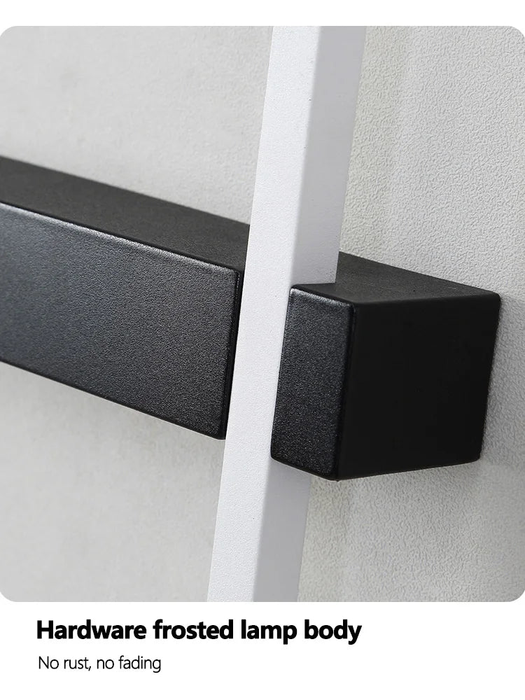 Axyaa Black Long Strip Wall Lamp - Modern Minimalist Bedroom & Living Room Light