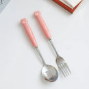 Axyaa Kids Bear Dragon Cutlery Set Stainless Steel Utensils
