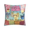 Axyaa Nordic Linen Graffiti Cushion Cover for Sofa Decoration