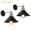 Axyaa Vintage Wall Lamp: American Antique Lighting Fixture for Living Room & Bedroom