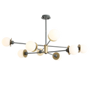 Axyaa Glass Ball Chandelier LED Lighting for Living Room, Dining Room, Study