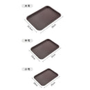 White Plastic Dinner Plate Set by Axyaa: Nordic Style Rectangular Tray for Home & Hotel