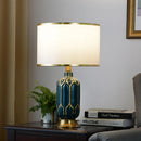 Axyaa 30cm 38cm Round Lampshade with Golden Edge for Table Lamps