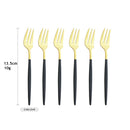 Stainless Steel Small Fork Set for Desserts and Fruits by Axyaa
