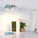 Axyaa Modern Swing Arm Table Lamp with Clip for Bedroom Office Reading