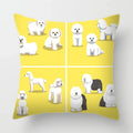 Axyaa Dog Print Cushion Cover 45X45CM Home Sofa Decor Pillow Case
