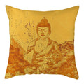 Buddha Pattern Throw Pillow Cover by Axyaa for Home, Car, Sofa Décor