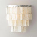 Axyaa Shell Wall Sconces: Retro Silver Bedroom Lighting for Nordic Home