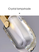Axya Luxury Crystal Small Pendant Lights - Modern Minimalist Design
