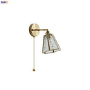 Axyaa Copper LED Glass Wall Sconce Nordic Modern Light