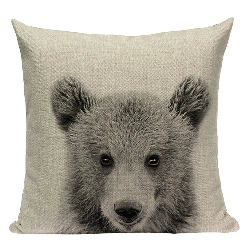 Axyaa Animal Print Cushion Covers - High Quality Decorative Pillows for Sofa