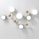 Axyaa Nordic Wood Ceiling Chandelier Light for Living Room Bedroom Decor