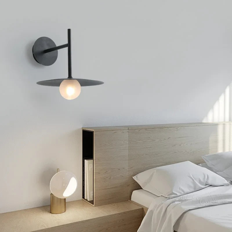 Axyaa Glass Ball Wall Lamp: Scandinavian Minimalist Home Decor Bedroom Light