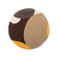 Axyaa Neutral Art Knot Cushion Cover 45x45cm Beige Coffee Brown Handmade Cotton