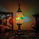 Axyaa Mosaic Glass Table Lamp: Vintage Art Deco Handcrafted Romantic Bed Light