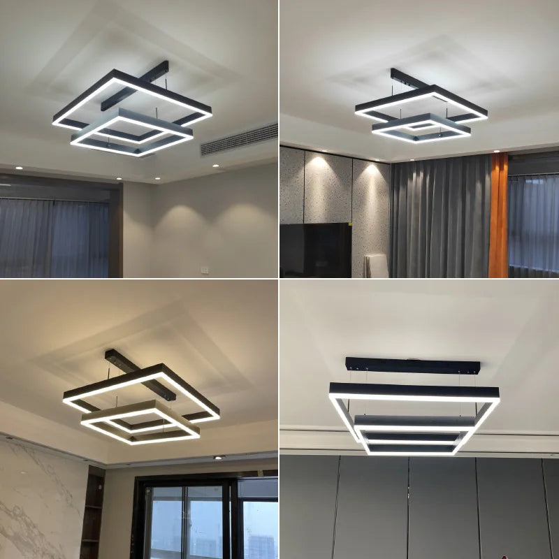 Modern LED Ceiling Chandelier by Axyaa for Living Room Bedroom Dining Room