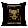 Axyaa Retro Pet Pattern Cushion Cover - Decorative Sofa Linen Pillow Case