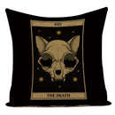 Axyaa Retro Pet Pattern Cushion Cover - Decorative Sofa Linen Pillow Case