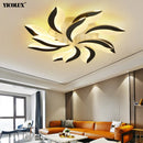 Axya Modern LED Chandelier Lights with Remote Control for Home Lighting
