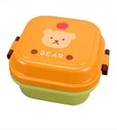Axyaa Cartoon Lunch Box: Portable 2 Layer Bento, Microwaveable, Colorful Kids Container