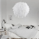Axyaa Feather Chandelier - Dreamy Romantic Ceiling Lamp for Bedroom Girls Kids