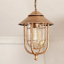 Axyaa Outdoor Vintage Chandelier Pendant Lamp Glass Villa Courtyard Balcony Light