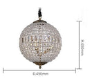 Axyaa Crystal LED Chandelier - Elegant Round Design for Home Lighting Fixtures