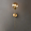 Golden Round Glass Ball Wall Lamp by Axyaa: Nordic Design LED Wall Lights
