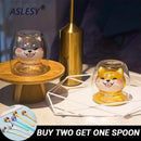 Axyaa Shiba Double Wall Mug, Cute Dog Cup, Heat Insulation, Creative Drinkware