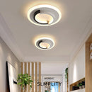 Axyaa Modern LED Ceiling Lamp in Black and White for Various Spaces